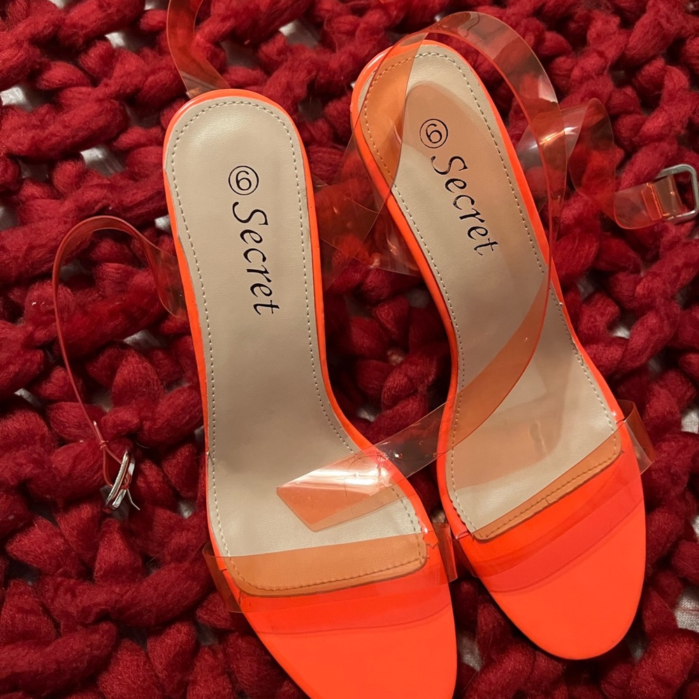 orange heels